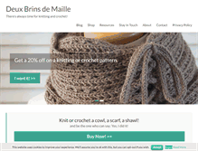 Tablet Screenshot of deuxbrinsdemaille.com